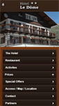 Mobile Screenshot of hotel-ledome-tignes.com
