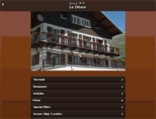 Tablet Screenshot of hotel-ledome-tignes.com